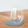 Lind DNA Onderzetter Glass Mat Curve Nupo Light Blue (Set van 4) New