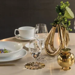 Sambonet Onderzetter Kyma Mirror PVD Gold 12 cm Outlet