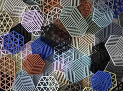 Onderzetter Zone Denmark Hexagon Indigo 16 cm