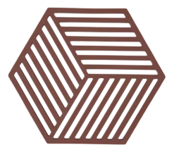 Zone Denmark Onderzetter Hexagon Burgundy 16 cm Best