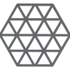 Zone Denmark Onderzetter Triangles Cool Grey 16 cm Sale