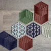 Onderzetter Zone Denmark Triangles Midnight 16 cm