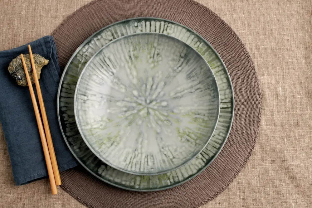 Arthur Krupp Ontbijtbord Porcelain Fusion Grey 20 cm