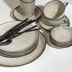Ontbijtbord Salt & Pepper Artisan Green 21 cm (Set van 4)