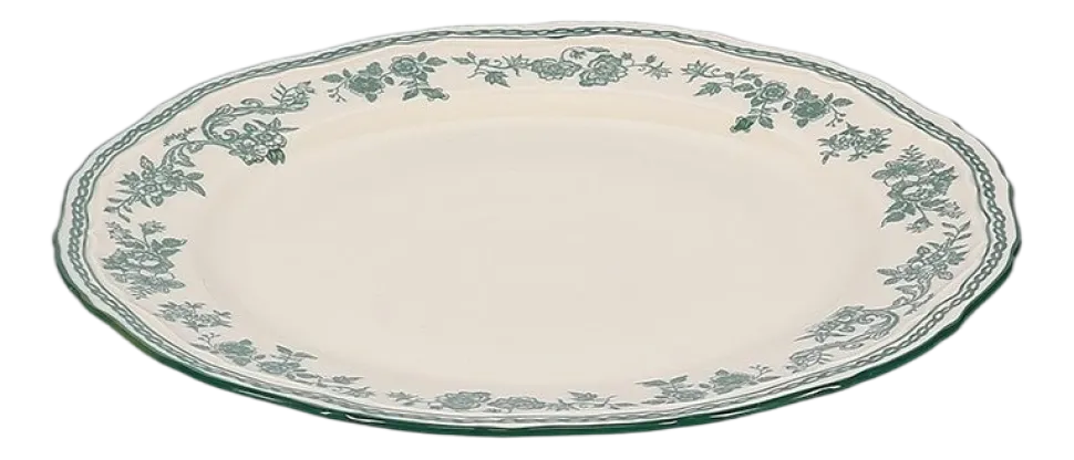 Ontbijtbord Salt & Pepper Cyril Green Ivory / Green 21 cm (Set van 4)