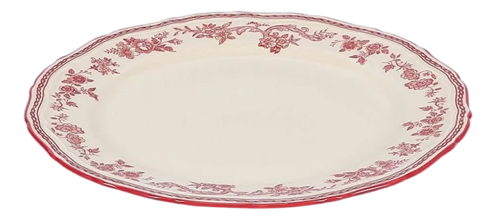 Salt & Pepper Ontbijtbord Cyril Burgundy Ivory / Burgundy 21 cm (Set van 4) Online