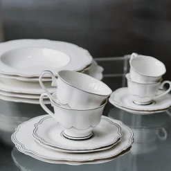 Ontbijtbord Salt & Pepper Odette Black / White 21,5 cm (Set van 1)