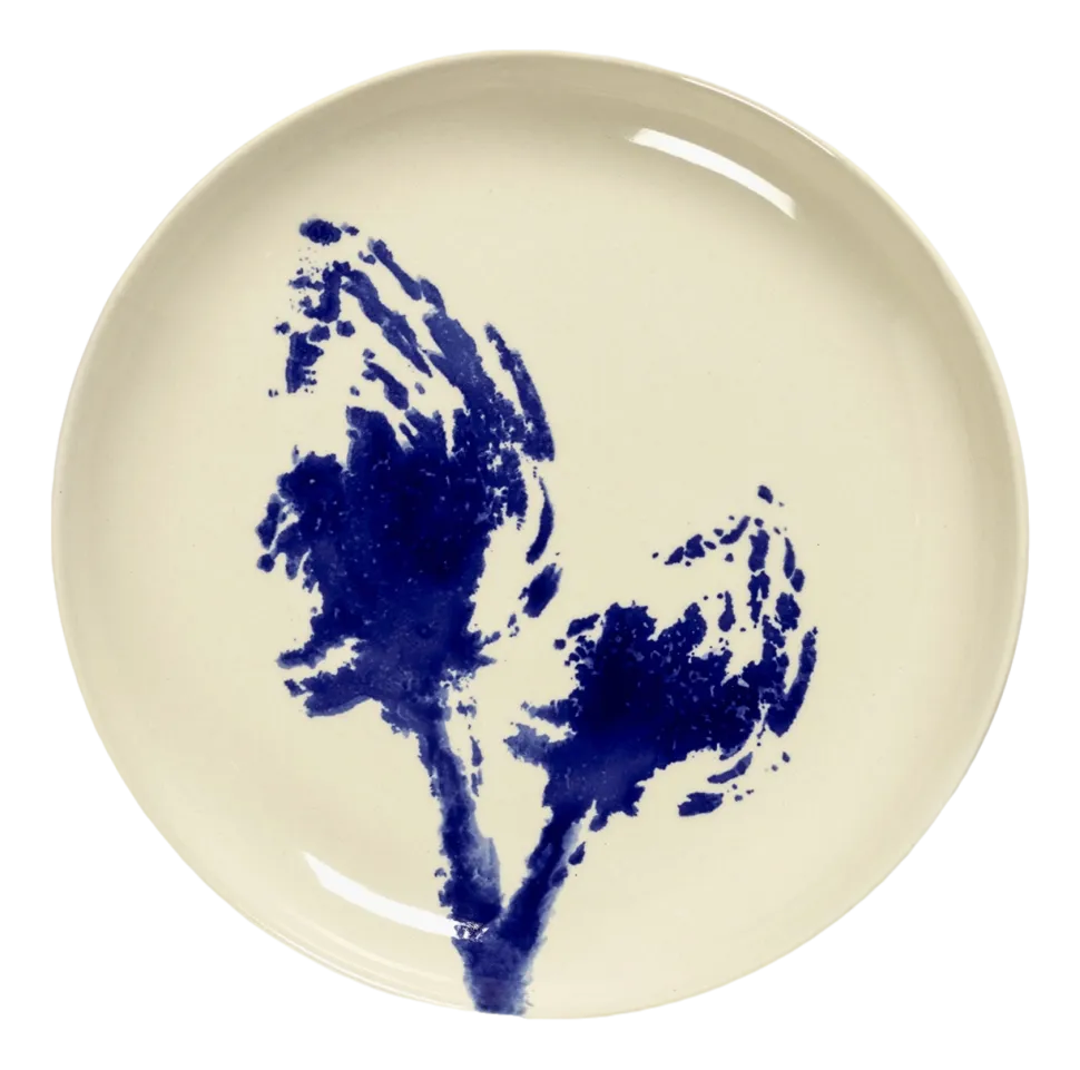 Ontbijtbord Serax Feast Tableware By Ottolenghi White Artichoke Blue S 19 cm