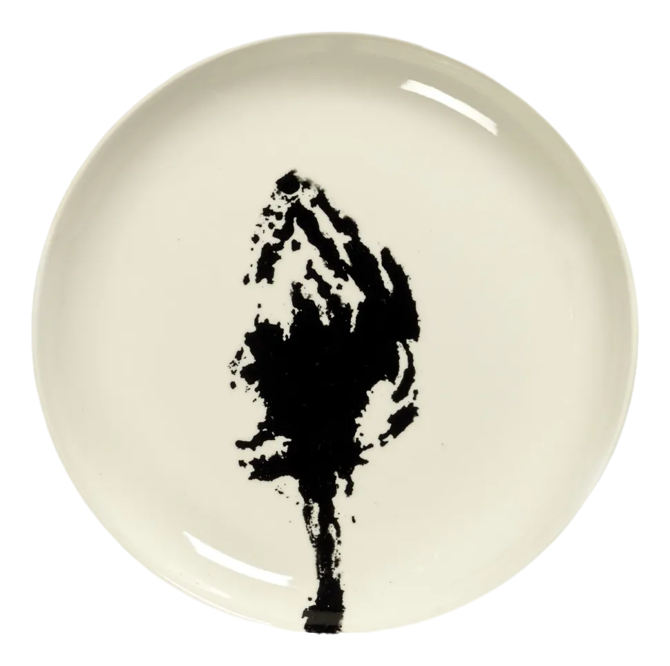 Ontbijtbord Serax Feast Tableware By Ottolenghi White Artichoke Black S 19 cm