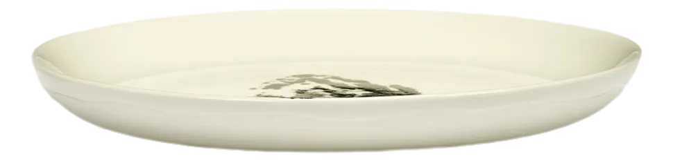 Ontbijtbord Serax Feast Tableware By Ottolenghi White Artichoke Black S 19 cm