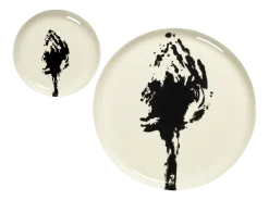 Ontbijtbord Serax Feast Tableware By Ottolenghi White Artichoke Black S 19 cm