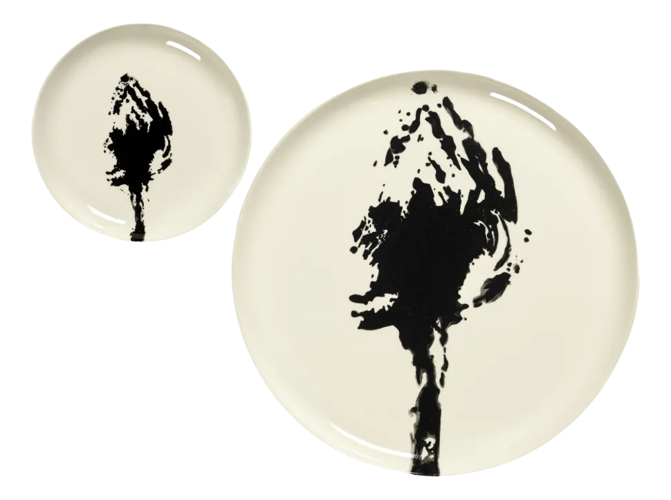 Ontbijtbord Serax Feast Tableware By Ottolenghi White Artichoke Black S 19 cm