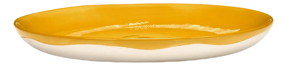 Serax Ontbijtbord Feast Tableware By Ottolenghi Yellow Stripes White S 19 cm