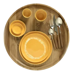 Serax Ontbijtbord Feast Tableware By Ottolenghi Yellow Stripes White S 19 cm