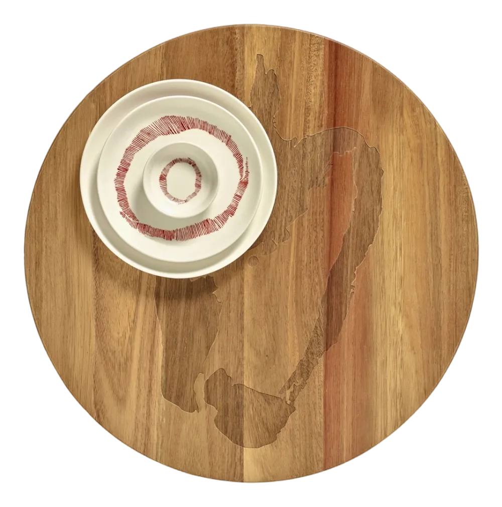 Serax Ontbijtbord Feast Tableware By Ottolenghi White Stripes Red S 19 cm