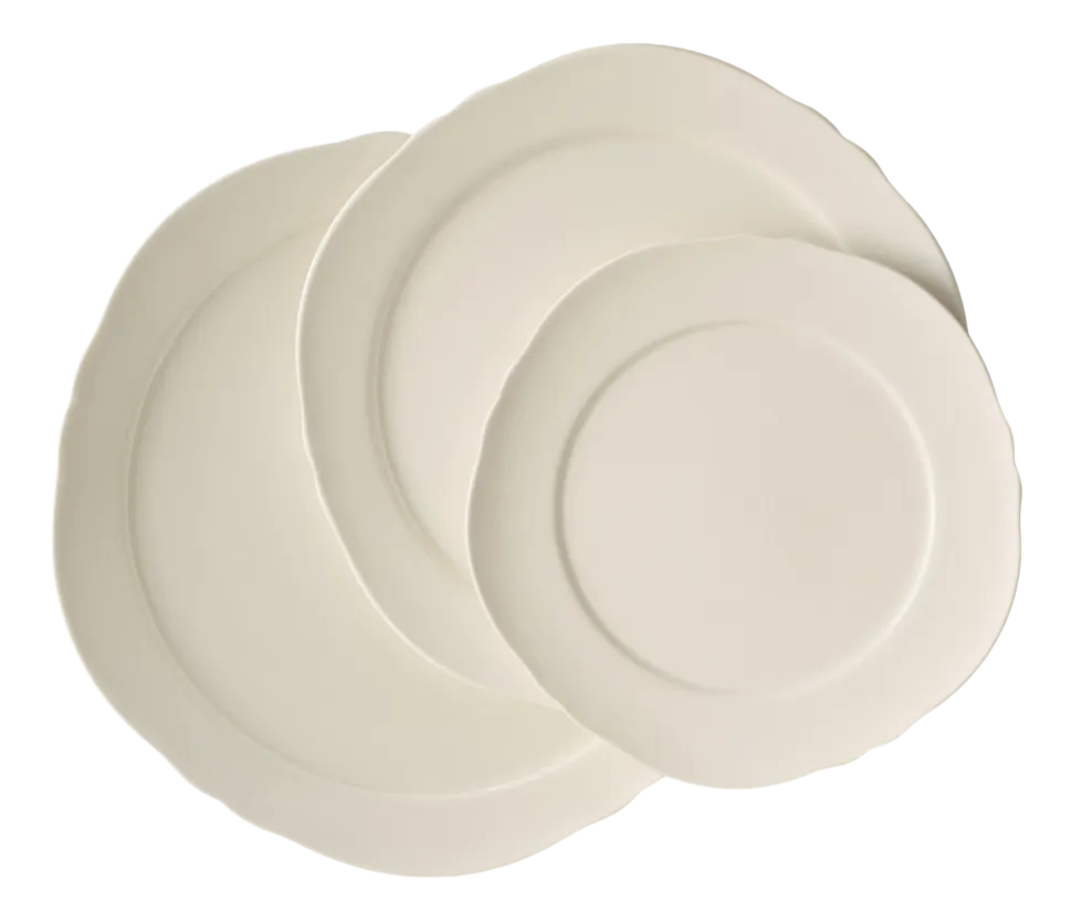 Ontbijtbord Serax XS White Silhouette 17 cm