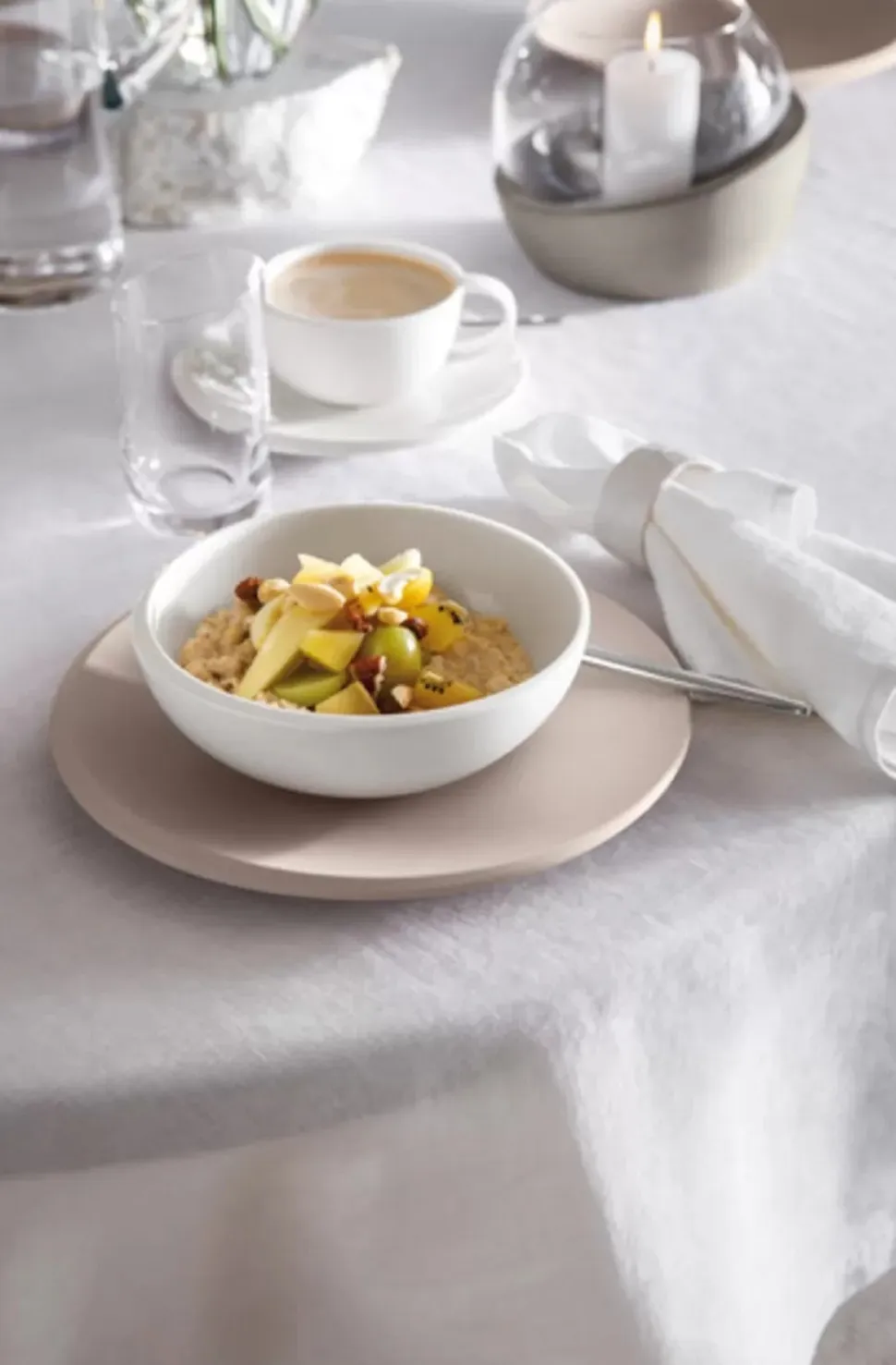 Ontbijtbord Villeroy & Boch NewMoon Beige 24 cm (Set van 6)