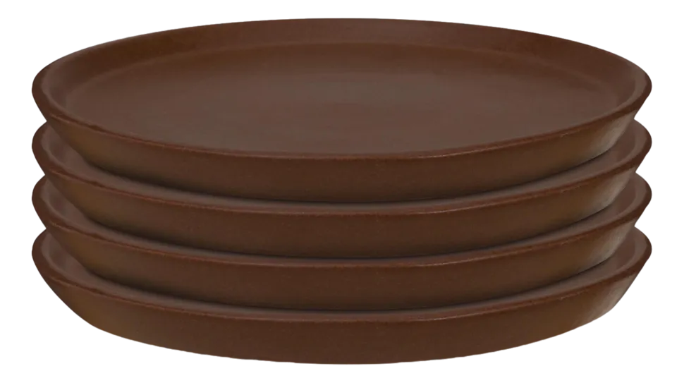 Ontbijtbord vtwonen Ceramic Brown 17 cm (Set van 4)