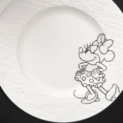 Villeroy & Boch Ontbijt-/ Dessertbord Manufacture Rock Mickey Mouse Blanc Ø21,7 cm (Set van 6) Hot