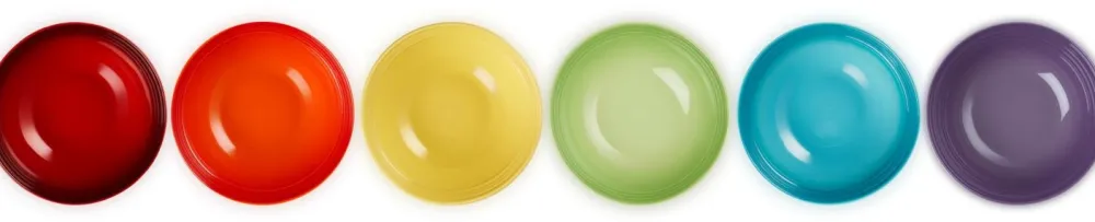 Le Creuset Ontbijtkom Regenboog 16 cm (set van 6)