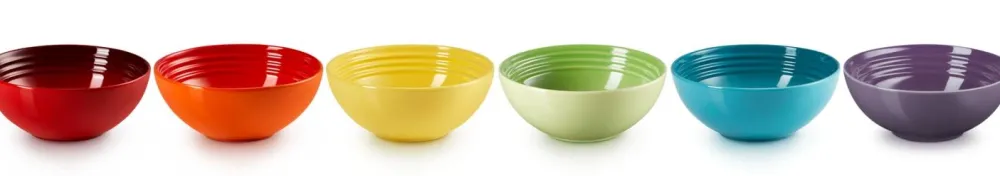 Le Creuset Ontbijtkom Regenboog 16 cm (set van 6)