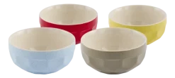 POLSPOTTEN Ontbijtkom La Marzocco Polygon Multi-colour 720 ml (Set van 4) Outlet
