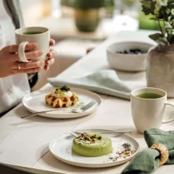 Ontbijtset Villeroy & Boch Crafted Cotton Wit (6-delig)