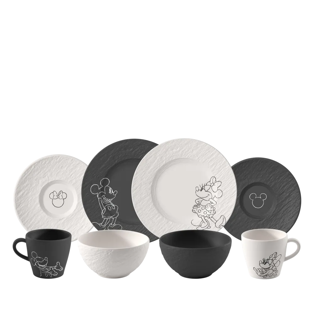 Villeroy & Boch Ontbijtset Manufacture Rock Mickey Mouse Multi (8-delig) New