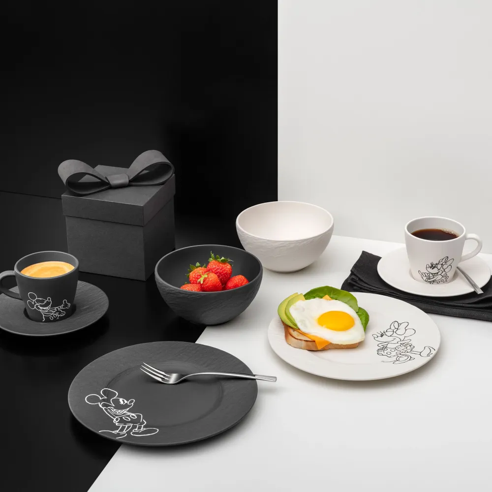 Villeroy & Boch Ontbijtset Manufacture Rock Mickey Mouse Multi (8-delig) New