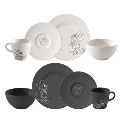 Villeroy & Boch Ontbijtset Manufacture Rock Mickey Mouse Multi (8-delig) New