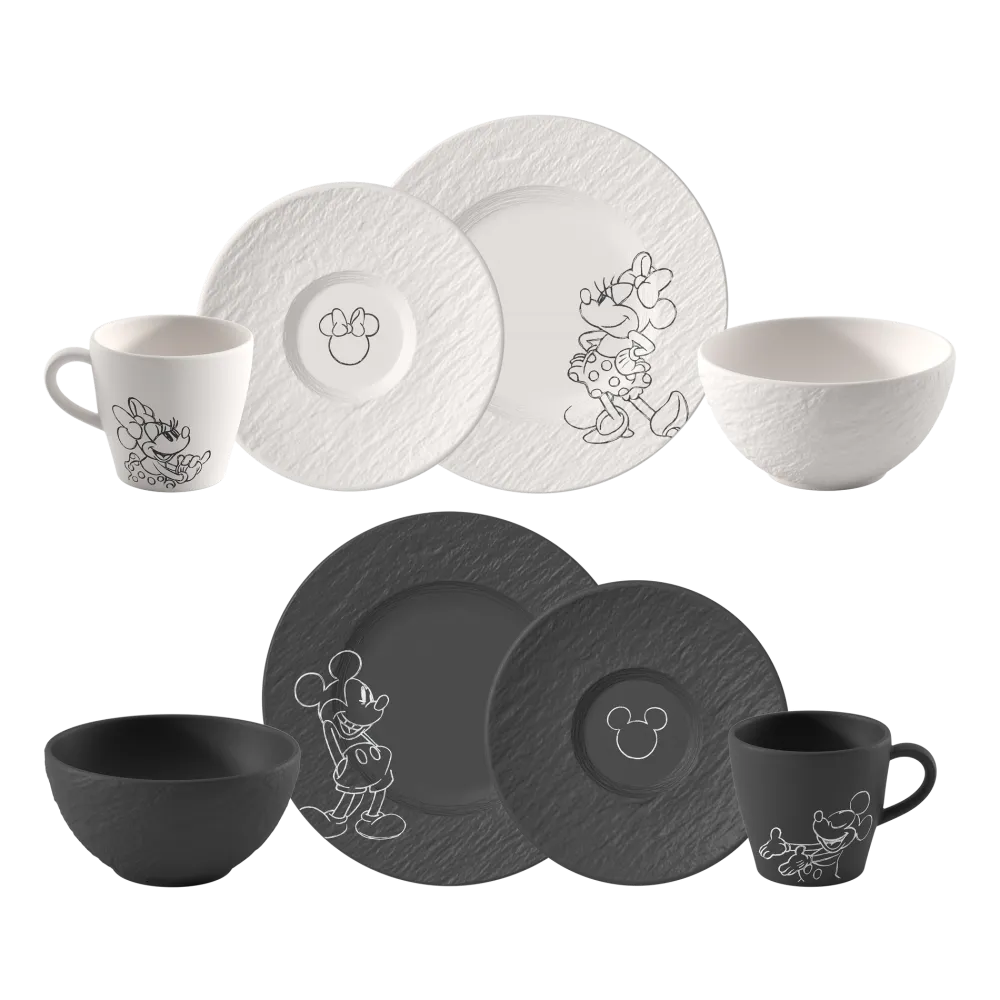 Villeroy & Boch Ontbijtset Manufacture Rock Mickey Mouse Multi (8-delig) New