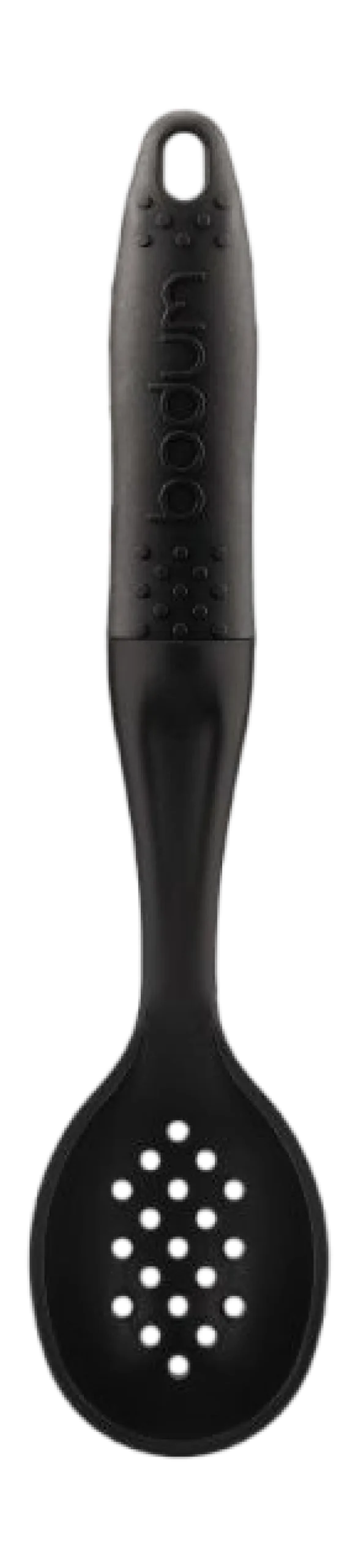 Opscheplepel Bodum Bistro Met Gaatjes Zwart 29 cm