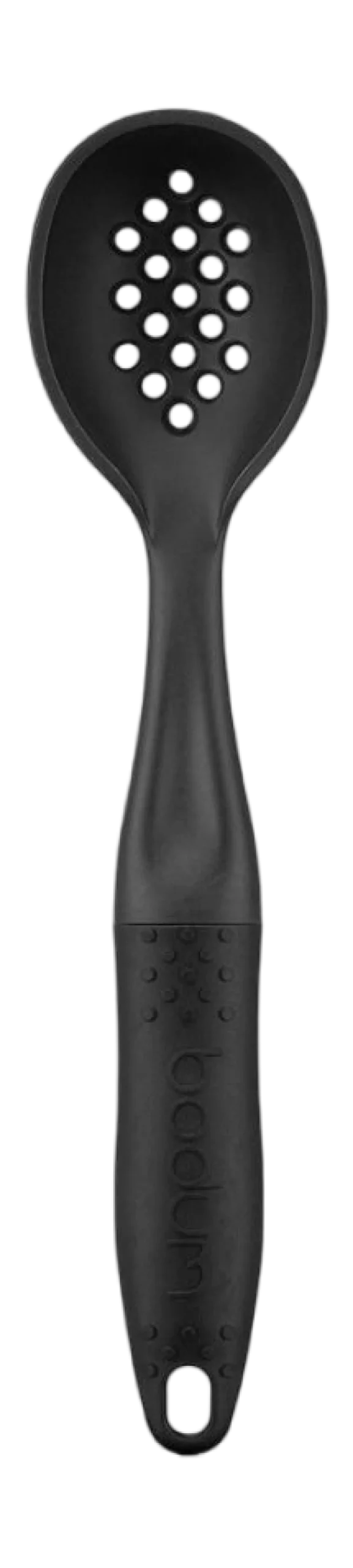 Opscheplepel Bodum Bistro Met Gaatjes Zwart 29 cm