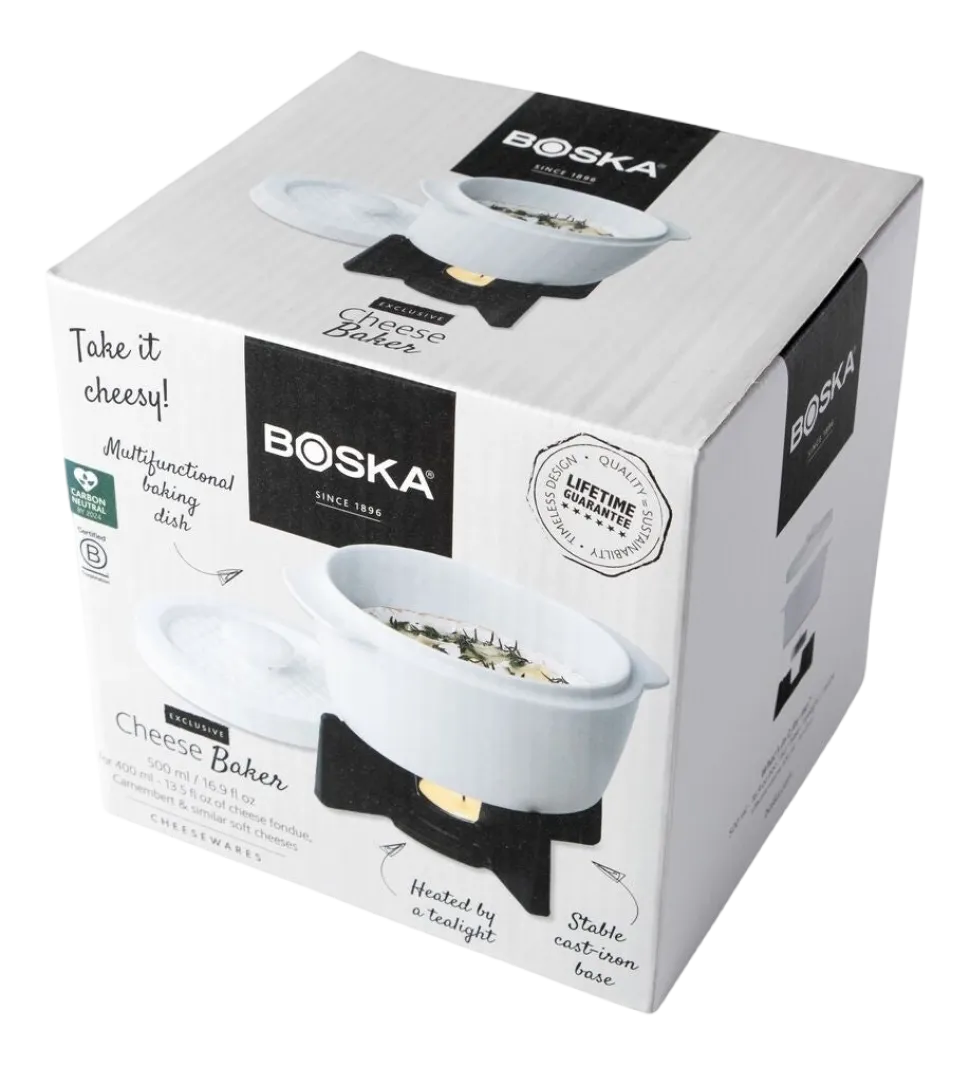 Ovenschaal Boska Cheese Baker White / Black 500 ml