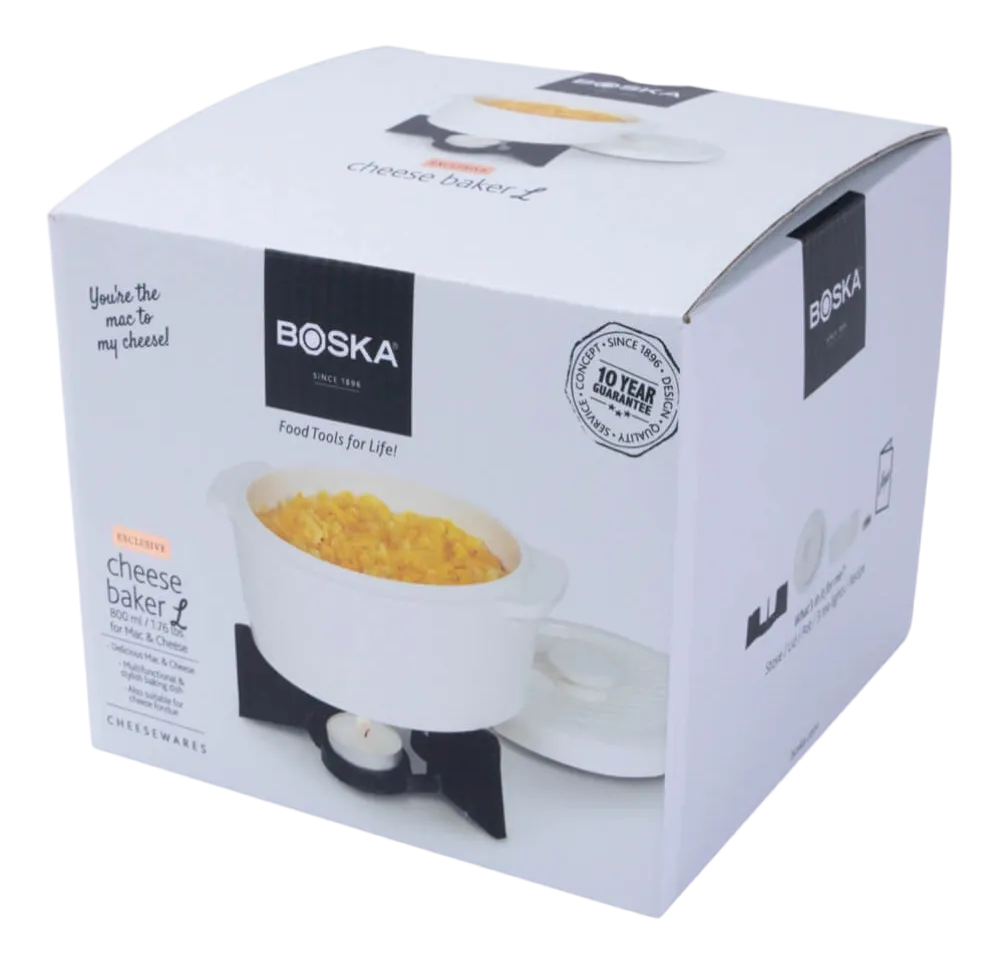 Boska Ovenschaal Cheese Baker L White / Black 800 ml