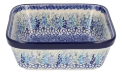 Bunzlau Castle Ovenschaal Delphinium Square 20 x 20 cm Discount