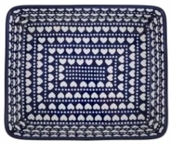 Bunzlau Castle Ovenschaal Rechthoekig Blue Valentine (19 x 24 cm)