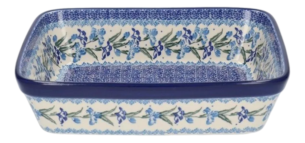 Bunzlau Castle Ovenschaal Van Gogh Museum Irises Rectangular 24 x 19 cm Clearance