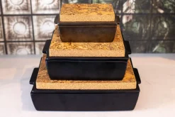 Dutchdeluxes Ovenschaal Rectangular Large Ceramic Black Matt