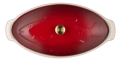 Ovenschaal Le Creuset Heritage Vis Kersenrood 34 cm
