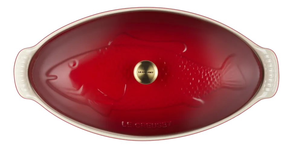 Ovenschaal Le Creuset Heritage Vis Kersenrood 34 cm
