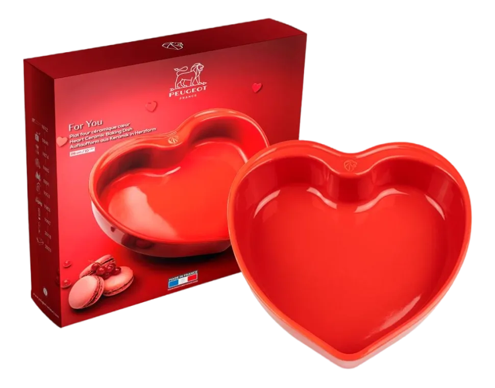 Ovenschaal Peugeot Hartvormig Appolia Rood 26 cm