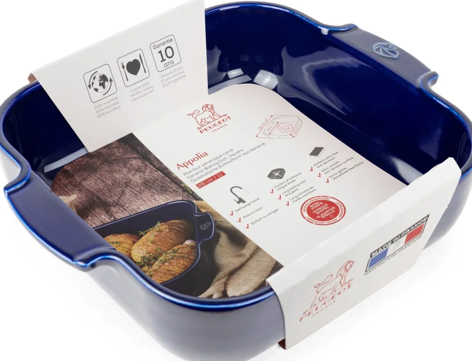 Ovenschaal Peugeot Vierkant Appolia Blauw 28 cm
