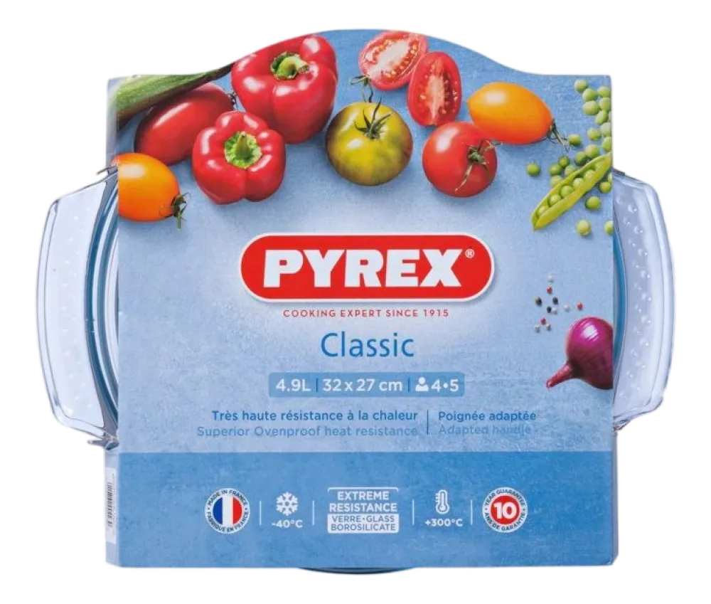 Pyrex Ovenschaal Classic Rond Transparant 4,9 L