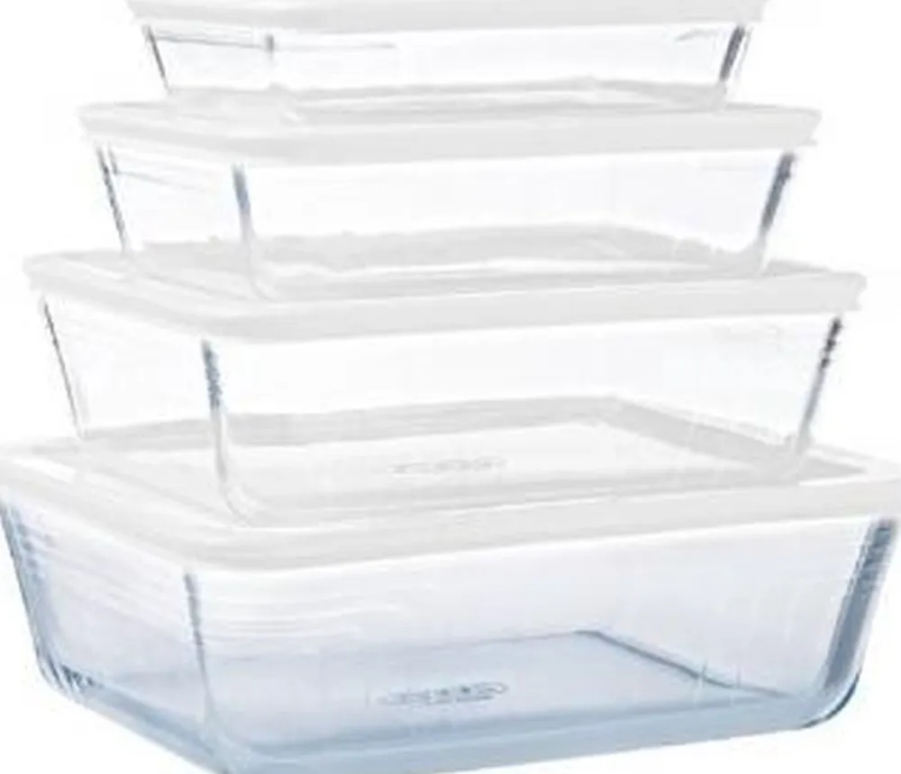 Pyrex Ovenschaal Cook & Freeze Transparant Wit (4-delig) Hot