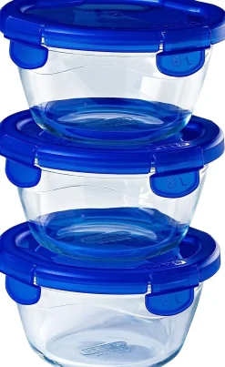 Pyrex Ovenschaal Cook & Go Rond met Deksel (Set van 3) Hot