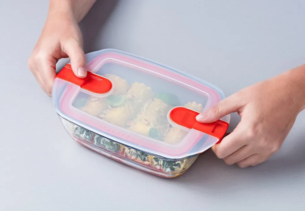 Ovenschaal Pyrex Cook & Heat Rechthoek Transparant 17 x 10 cm