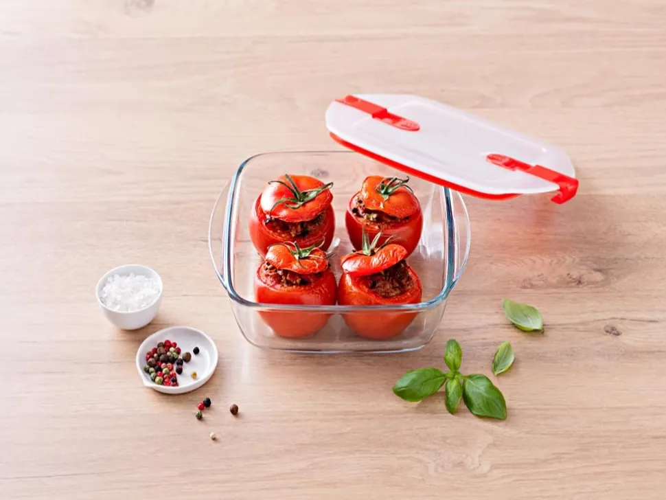 Ovenschaal Pyrex Cook & Heat Vierkant Transparant 14 x 12 cm