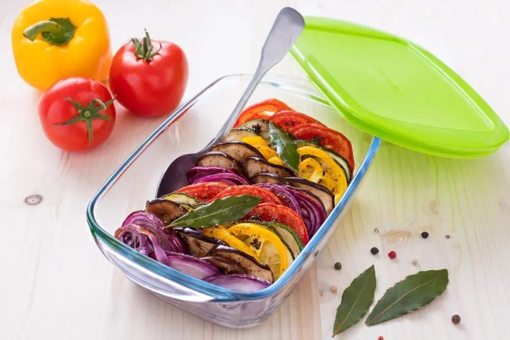 Pyrex Ovenschaal Cook & Store Rechthoek met Deksel (Set van 3) Outlet