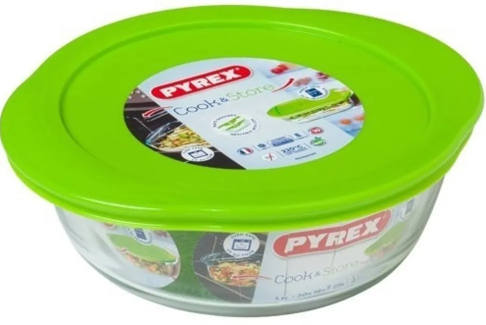 Ovenschaal Pyrex Cook & Store Rond Transparant 1 L